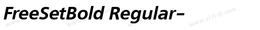 FreeSetBold Regular字体转换